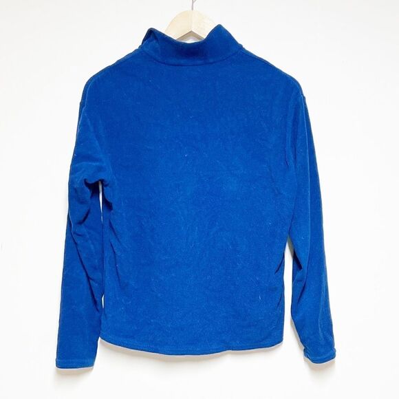 Vintage Patagonia Fleece Quarter Zip Layer Piece Blue Womens L Made in USA - Picture 2 of 6